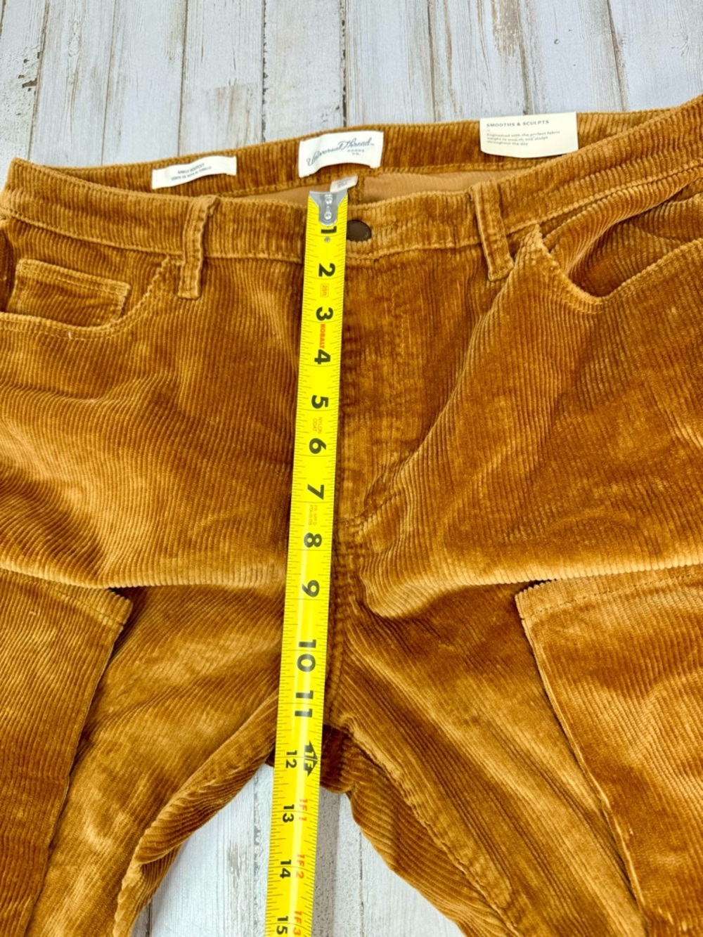 Universal Thread High Rise Ankle Bootcut Corduroy Pants Women’s 16/33 Brown - Picture 7 of 11
